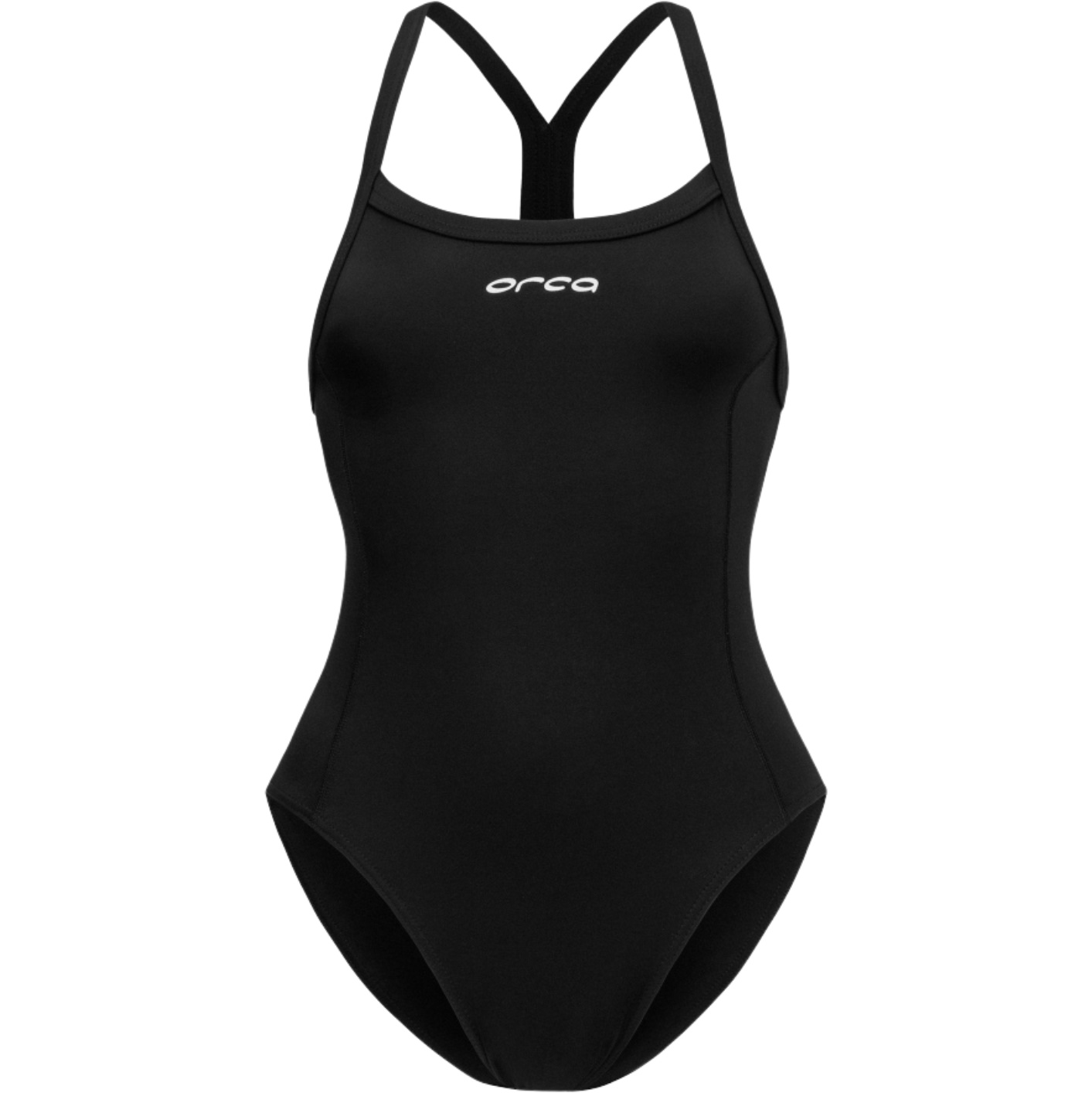 2026 Orca Frauen Core One-Piece Thin Strap Swimsuit MS51TT35 - Black